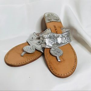 GUC Metallic Snake Skin Small Wedge Jack Rogers